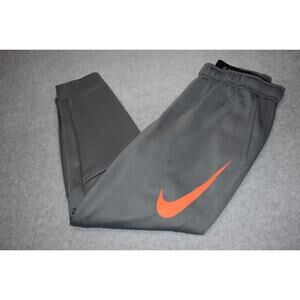 Nike Gym Pants Joggers Mens Size Medium Pockets Gray Tapered Performance Dri-Fit